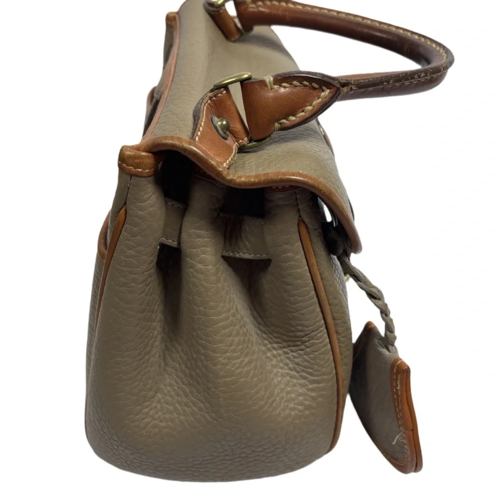Vintage Dooney & Bourke Essex Top Handle Handbag Satchel Leather Purse W Wallets - Picture 8 of 16